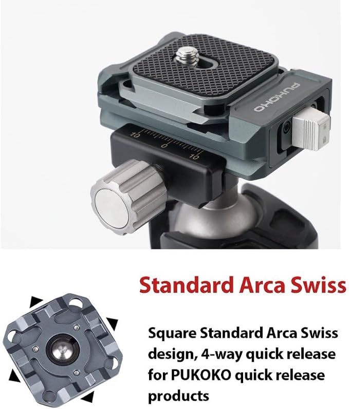 Camera Quick Release Plate Kit, w 1/4" to 3/8" Screw Thread, Quick Release - Image 7