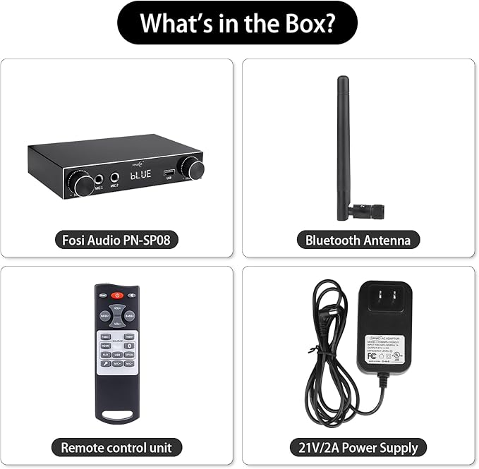 5.3 Bluetooth Audio Amplifier 2-Channel Stereo Hi-Fi Amplifier - Image 7