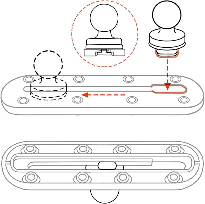1.5" Track Ball Mount Base - Image 3
