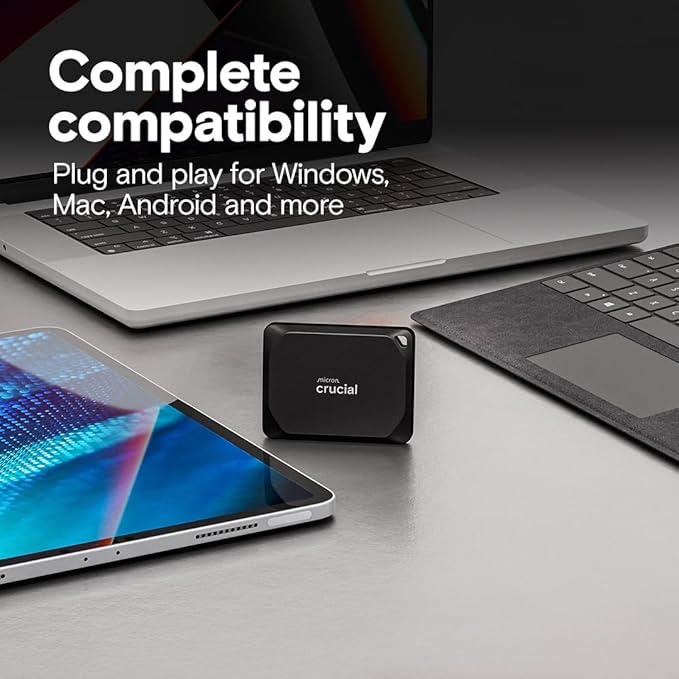 Crucial X10 Pro 4TB Portable SSD, 2000MB/s Write, 3.2 USB-C, External Solid - Image 5
