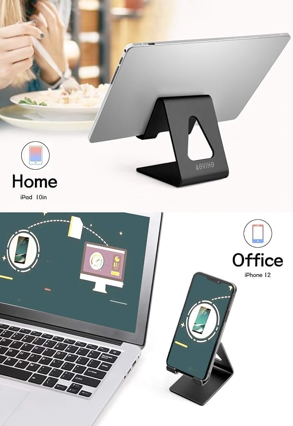Cell Phone Stand for Desk, Desktop Phone Holder, Aluminum Mobile Phone Stand - Image 5