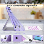 Keyboard Case for Samsung Galaxy Tab A9 Plus 5G 11 inch 2023, 7 Color Backlit - Image 2