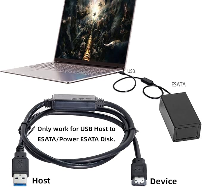 chenyang USB 3.0 to eSATA Adapter 6Gbps - Image 8