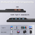 23.8” 4K Portable Monitor, UHD 120% SRGB IPS FreeSync Gaming Moniter USB-C HDMI - Image 8