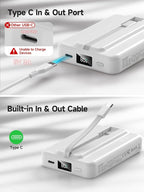 LVFAN for Magsafe Power Bank 10000mAh, Fast Charging Wireless Magnetic Portable - Image 7