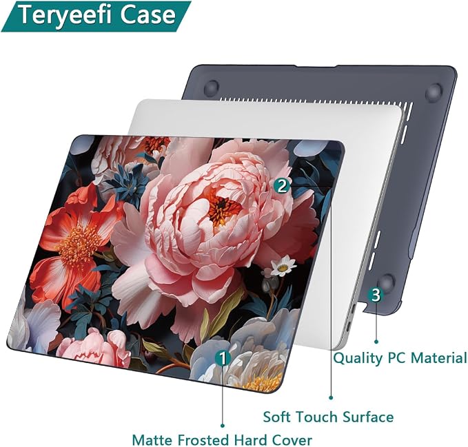 Teryeefi Compatible with M2 M1 MacBook Pro 13 inch Case Touch Bar A2338 A2251 - Image 5