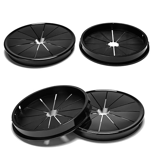 4 Pcs Cable Grommet, Snap Bushing 3-9/16" Mounting Diameter, Flexible by BOPOREAE