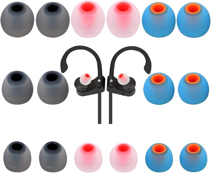Earbud Tips Ear Bud Tips Soft Anti Slip Washable and Reusable Silicone by Unknown