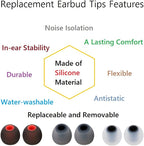 Earbud Tips Earbud Replacement Pieces Silicone Soft and Comfortable Compatible - Image 6