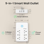 GHome Smart Plug Outlet Extender, USB Wall Charger - Image 8