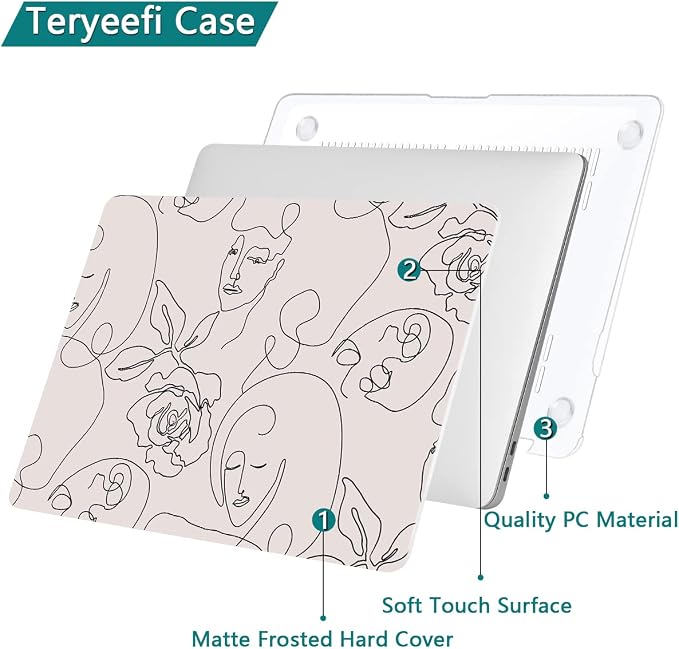 Teryeefi for MacBook Air 13 inch Case 2021 2020 2019 2018 A2337 M1 A2179 A1932 - Image 5