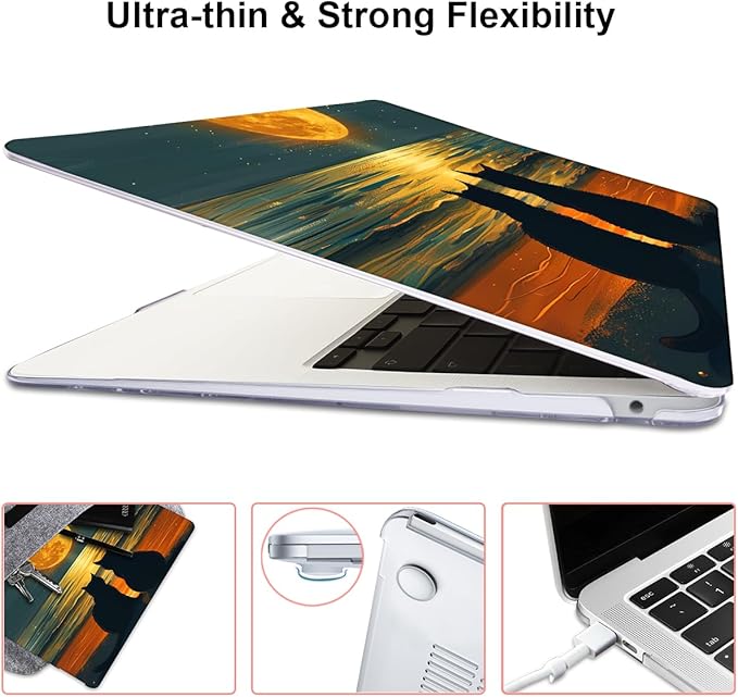 Compatible with MacBook Air 13 inch Case M1 A2337 A2179 A1932 2021 2020 2019 - Image 5