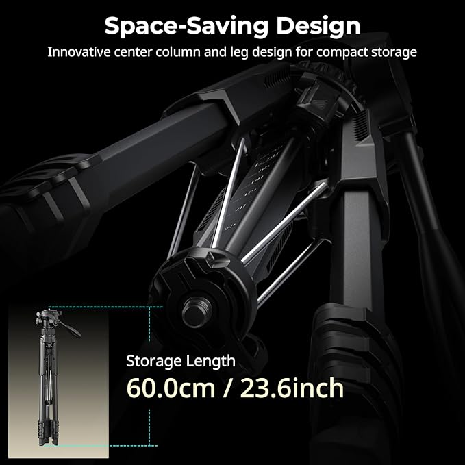 SmallRig 71" Camera Tripod Stand AP-21, Travel Tripod - Image 8