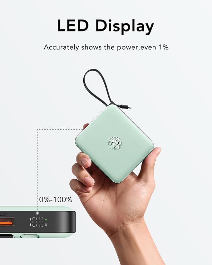 VRURC Portable Charger USB C, Power Bank - Image 6