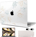 MEEgoodo Case for MacBook Air M4/M3/M2 13.6 inch 2025 2024 2022, Fit Model by MEEgoodo