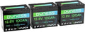 12V 100Ah Mini LiFePO4 Battery 3 Pack Group 24, 12 Volt Deep Cycle Lithium by Dyness