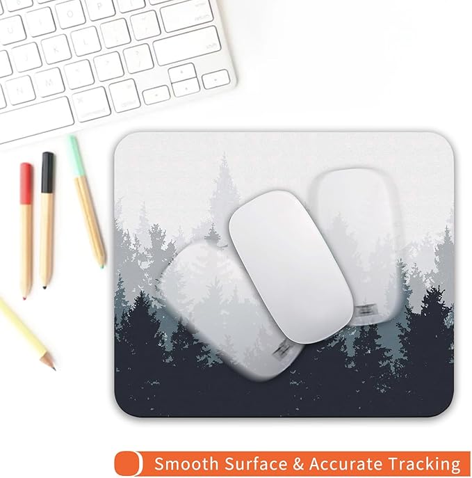 Square Mouse Pad Forest, Personalized Premium-Textured Custom Mouse Mat Design - Image 4
