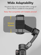 Phone Gimbal Stabilizer 3-Axis Smartphone Foldable Handheld Gimbal - Image 8