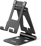 Cell Phone Stand for Desk, Adjustable Desktop Phone Holder Stand, Foldable by Aoviho
