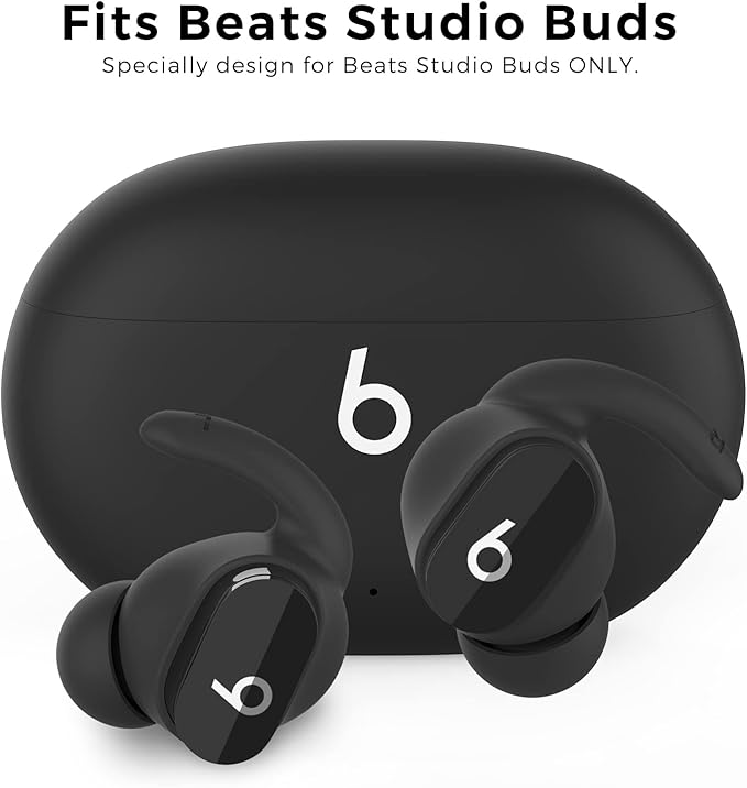 AhaStyle 3 Pairs Beats Studio Buds Ear Hooks Anti-Slip Ear Covers Silicone - Image 2
