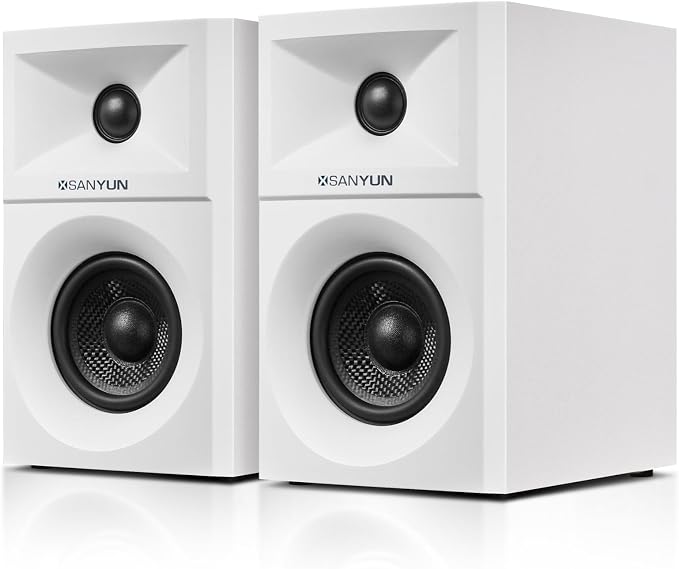 SW203 4.0 Computer Speakers - 60W 4-Way DSP Control 3D Immersive Sound - 3" by Sanyun