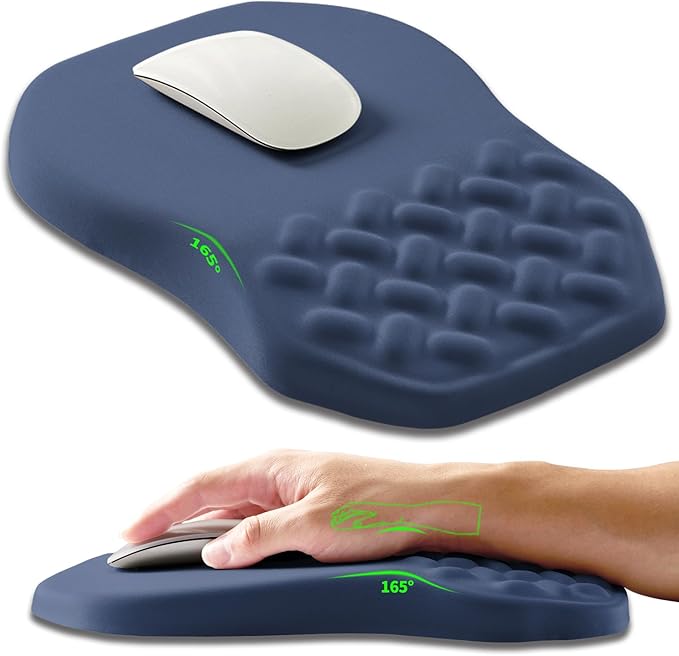 Ergonomic Slope Mouse Pad Wrist Support, Wrist Rest Mousepad by Armanza