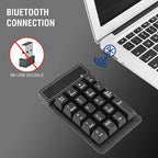 RaceGT Bluetooth Number pad, 19-Keys Wireless Numeric Keypad, Portable Mini - Image 2