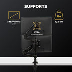 Fellowes 8043401 Platinum Series Stacked Monitor Mount, Adjustable Computer - Image 2