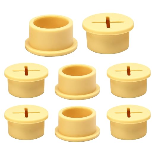 Desk Grommet, 3/4 in 20 mm Silicone Rubber Grommets, Flexible Wall Cord Pass by BOPOREAE