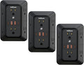JcBlaon 3 Pack Outlet Extender Surge Protector, 6 Outlet Splitter by JcBlaon