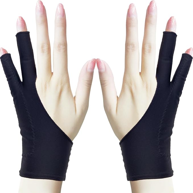 Drawing Glove, Artist Glove for Drawing Tablet, Digital Art Creation by timebetter