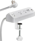 Eaton Tripp Lite Series Desk Clamp Power Strip Surge Protector, USB-A & USB-C by TrippLite