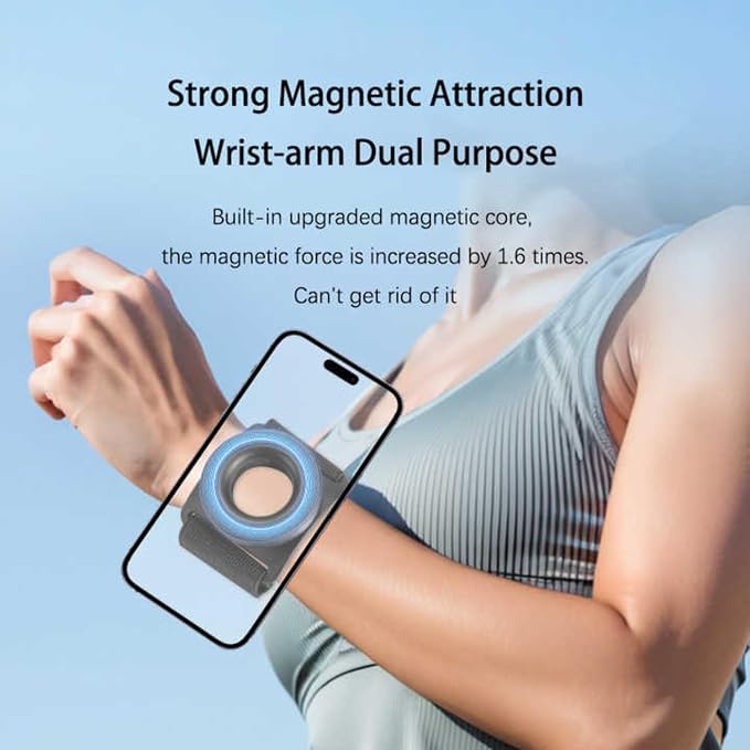 Magnetic Wrist Phone Holder for Running – 360° Rotatable and Compatible - Image 6