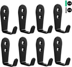 Flyisland Wall Hooks 8 Pcs, Coat Hooks Garage Hook Wall Mounted Hat Hangger by Flyisland