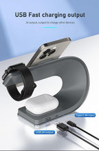 Wireless Charger, 3 in 1 Fast Charging Station - Image 9