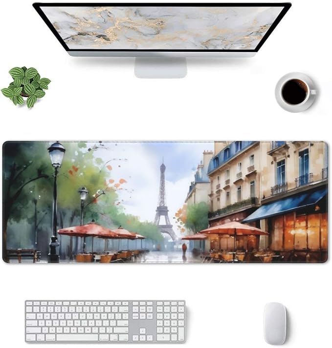 Gaming Mouse Pad, Large Non-Slip Rubber Base Mousepad, Keyboard Mouse Mat - Image 3