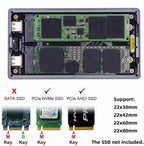 CY USB4.0 20Gbps Dual NVME M.2 NGFF M-Key to USB-C Type-C Raid0 Raid1 JBOD Big - Image 5
