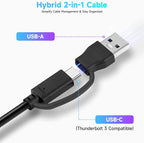 Powered UBS Hub, RSHTECH 7 Port USB 3.0/USB C Hub Upgraded Version Aluminum USB - Image 4