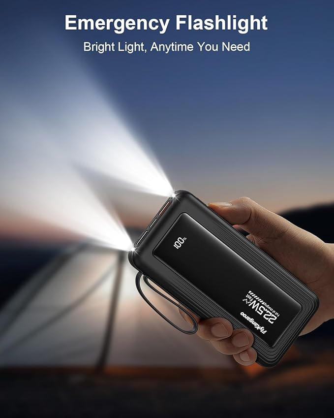 Portable Charger with Built in Cables, Slim 10000mAh Fast Charging 22.5W Power - Image 8