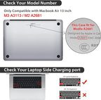 Compatible with 2025 2024 2023 2022 MacBook Air 13 inch Case M4 A3240 M3 A3113 - Image 2