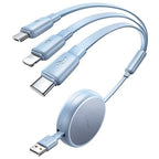 LISEN Multi Charging Cable 3 in 1 iPhone 16 Charger Cord, Retractable Car by Lisen