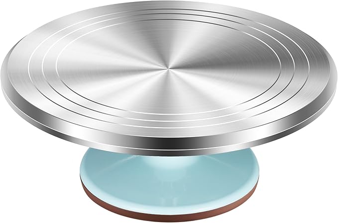 Kootek Aluminium Alloy Revolving Cake Stand 12 Inch Rotating Cake Turntable by Kootek