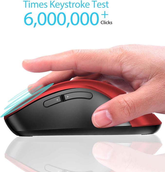 memzuoix 2.4G Wireless Mouse, 1400 DPI Mobile Optical Cordless Mouse - Image 4