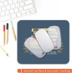 Square Mouse Pad Books, Personalized Premium-Textured Custom Mouse Mat Design - Image 4