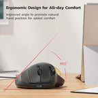 Nulea M501 Wireless Trackball Mouse, Rechargeable Ergonomic, Easy Thumb Control - Image 3