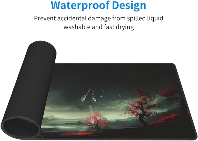 Extended Gaming Mouse Pad, Large Desk Mat XL Anime Mouse Pad Waterproof - Image 3