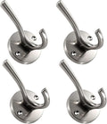 4 Pack Brushed Nickel Coat Hooks by NETLKLALife