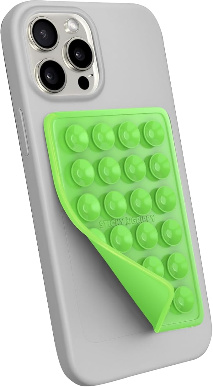 Suction Phone Case Mount, Sillicon Adhesive Phone Accessory by StickyGrippy
