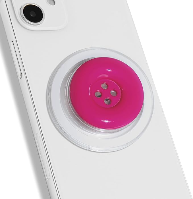Solid Color Button Phone Grip – Minimalist Design, Durable and Lightweight by OnTheGripofficial