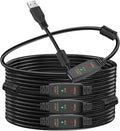 LDKCOK 150FT Active USB Extension Cable 2.0 Male to Female by LDKCOK